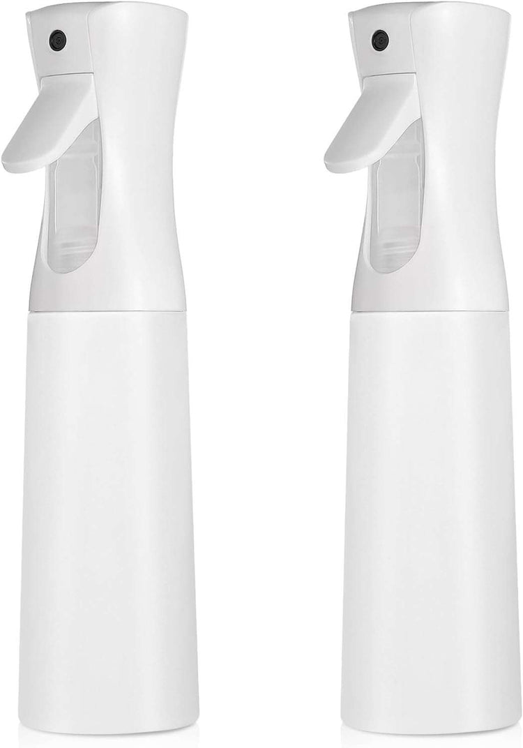 Continuous Spray Bottle for Hair (10.1Oz/300Ml) 2 Pack Home Essentials Spray Bottles for Cleaning Empty Ultra Fine Water Mister Sprayer for Hairstyling Garden Plants Curly Hair Perfume Etc