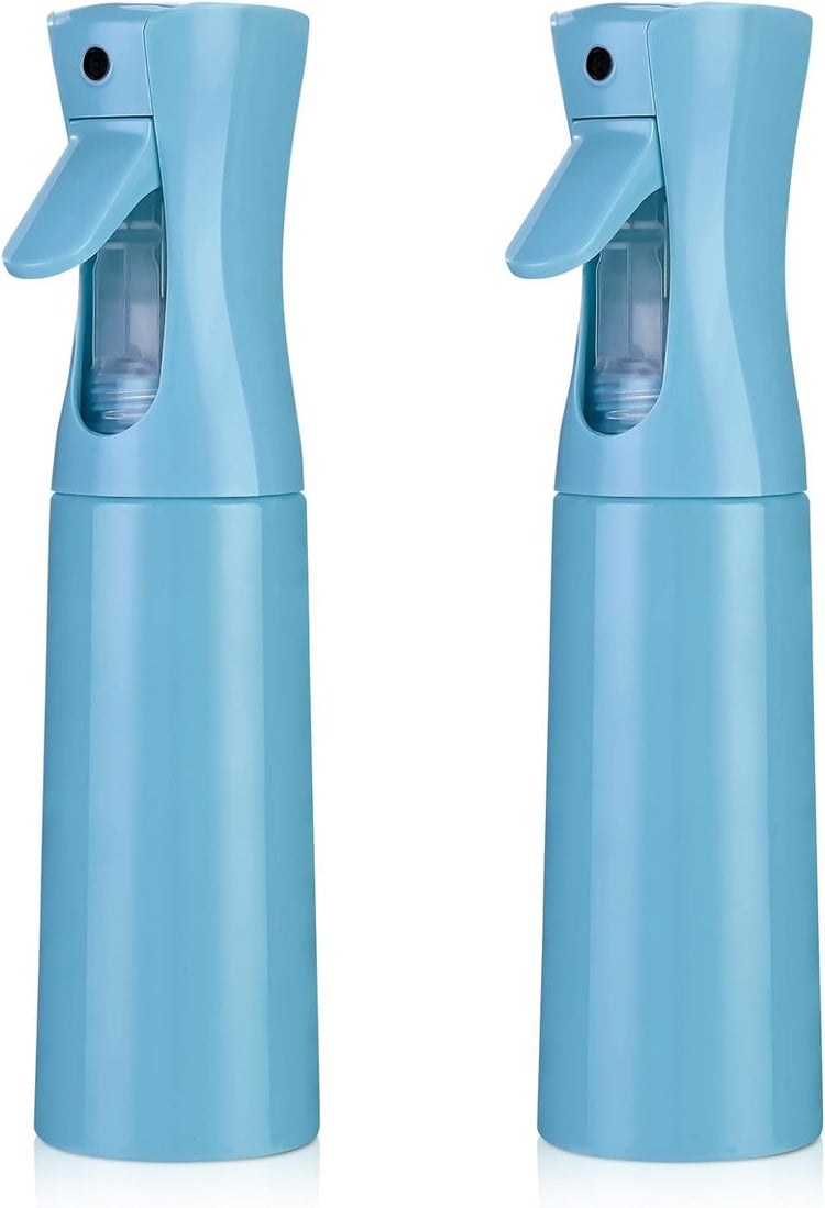 Continuous Spray Bottle for Hair (10.1Oz/300Ml) 2 Pack Home Essentials Spray Bottles for Cleaning Empty Ultra Fine Water Mister Sprayer for Hairstyling Garden Plants Curly Hair Perfume Etc