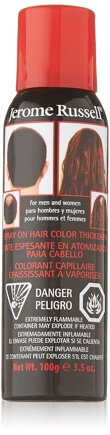 Spray-On Color Silver / Gray Hair Thickener, for Fine and Thinning Hair, Conceals Bald Spots, Grey Hair, Hides Root Re-Growth, and Cover Hair Extension Tracks, Works for Men and Women, 3.5 Oz