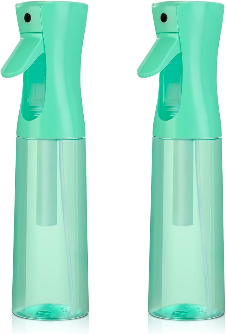 Continuous Spray Bottle for Hair (10.1Oz/300Ml) 2 Pack Home Essentials Spray Bottles for Cleaning Empty Ultra Fine Water Mister Sprayer for Hairstyling Garden Plants Curly Hair Perfume Etc