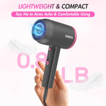 Hair Dryer, 1875 Watts Fast Drying Blow Dryer with Diffuser and Concentrator, Compact Lightweight Hair Dryer for Women and Men - PHamily Hair Care 