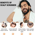 Scalp Massager Shampoo Brush for Men, Women, Boys, and Girls, Scalp ScHELP OUT YOUR HEAD: Want to keep your scalp happy and healthy? Check out our gentle scalp exfoliator brush designed for men. It's perfect for even the most sensitive, Bigger Coverage Shorter Washing Time, Hair Brush