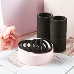 100PCS Black Hair Ties for Ponytails 
