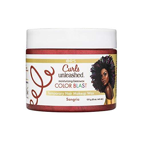 Color Blast Hair Wax, Temporary Curl Defining Wax, Sangria, (6.0 Oz)