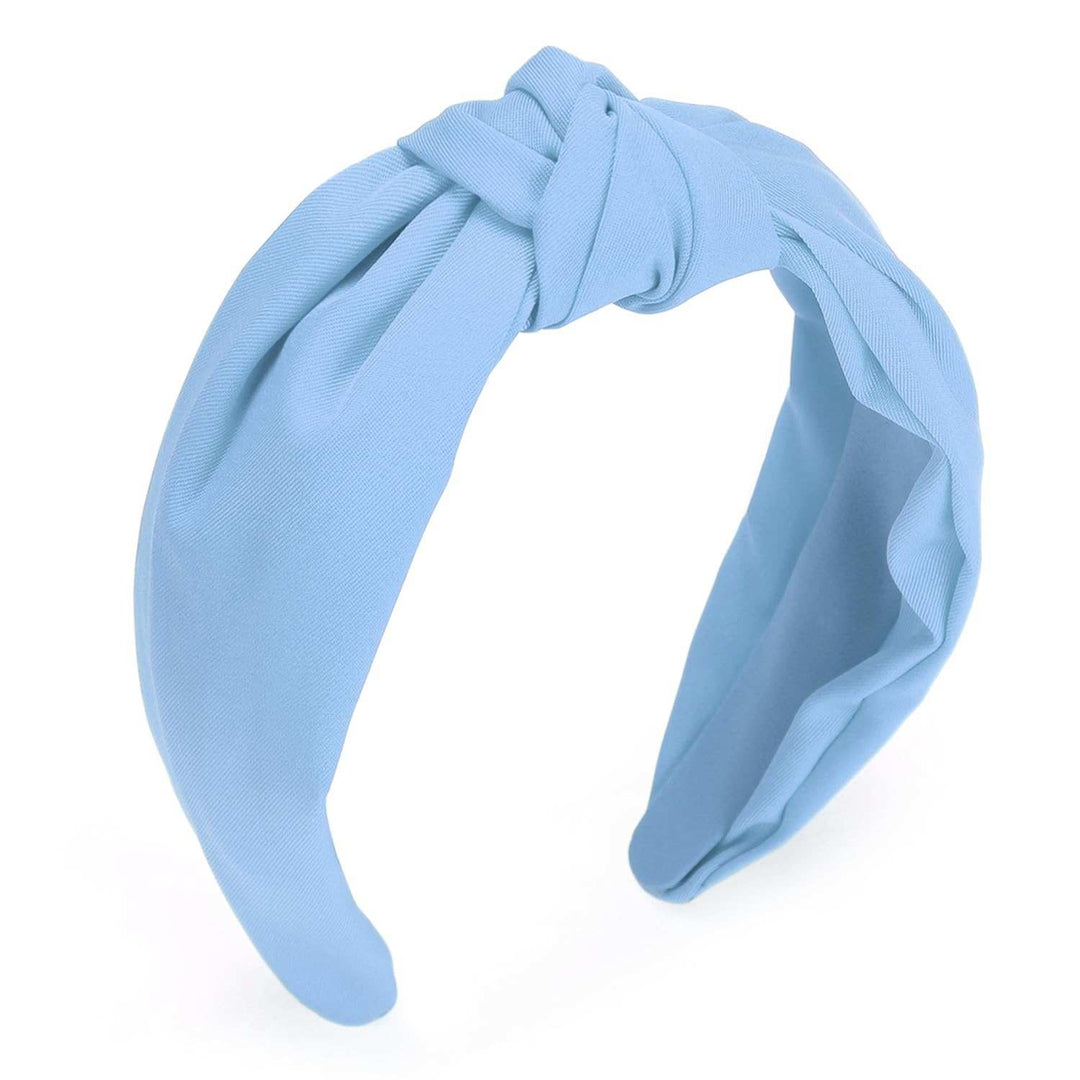 Headband for Women, Knotted Wide Headband, Yoga Hair Band Fashion ElasCOMFORTABLE TO WEAR：We especially choose wide hair bands for women. The hair band is made of PU, which is stretchable, comfortable to wear, does not hurt the hair, aWomen, Knotted Wide Headband, Yoga Hair Band Fashion Elastic Hair Accessories