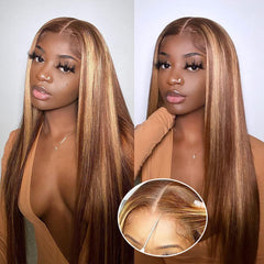 Wear and Go Glueless Wig 6x4 Straight Lace Front Wigs Human Hair Pre Plucked Glueless Wig Pre Cut Lace for Beginner