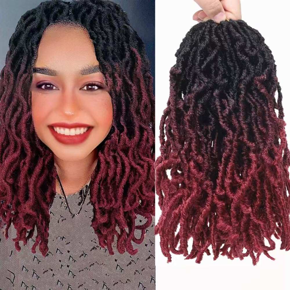 8 Packs Short Faux Locs Crochet Hair - 120 Strands, 12 Inch Soft Wavy ♕TEXTURE: Natural Texture ,Soft Faux Locs Crochet Hair 100% Handmade Low Temperature Synthetic Fiber,No Smell.
♕SIZE:12Inch Short Locs Crochet Hair 15 Strands/Pack,U8 Packs Short Faux Locs Crochet Hair - 120 Strands, 12 Inch Soft Wavy Dreadlocks, Pre-Looped