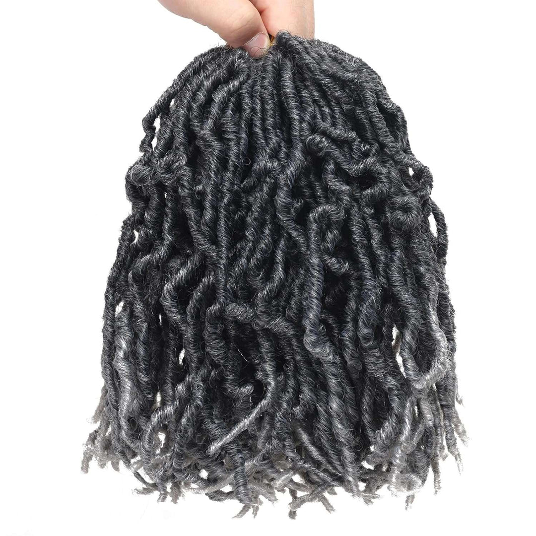 8 Packs Short Faux Locs Crochet Hair - 120 Strands, 12 Inch Soft Wavy ♕TEXTURE: Natural Texture ,Soft Faux Locs Crochet Hair 100% Handmade Low Temperature Synthetic Fiber,No Smell.
♕SIZE:12Inch Short Locs Crochet Hair 15 Strands/Pack,U8 Packs Short Faux Locs Crochet Hair - 120 Strands, 12 Inch Soft Wavy Dreadlocks, Pre-Looped