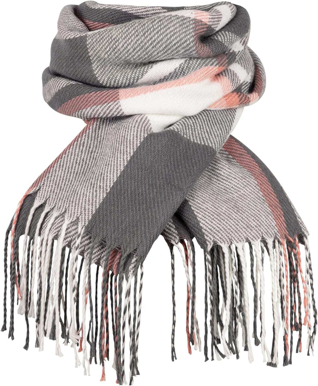 Womens Scarf Fashion Long Plaid Shawls Wraps Big Grid Winter Warm Lattice Large Scarves Gifts