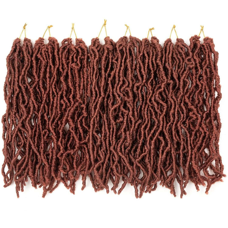 8 Packs Short Faux Locs Crochet Hair - 120 Strands, 12 Inch Soft Wavy ♕TEXTURE: Natural Texture ,Soft Faux Locs Crochet Hair 100% Handmade Low Temperature Synthetic Fiber,No Smell.
♕SIZE:12Inch Short Locs Crochet Hair 15 Strands/Pack,U8 Packs Short Faux Locs Crochet Hair - 120 Strands, 12 Inch Soft Wavy Dreadlocks, Pre-Looped