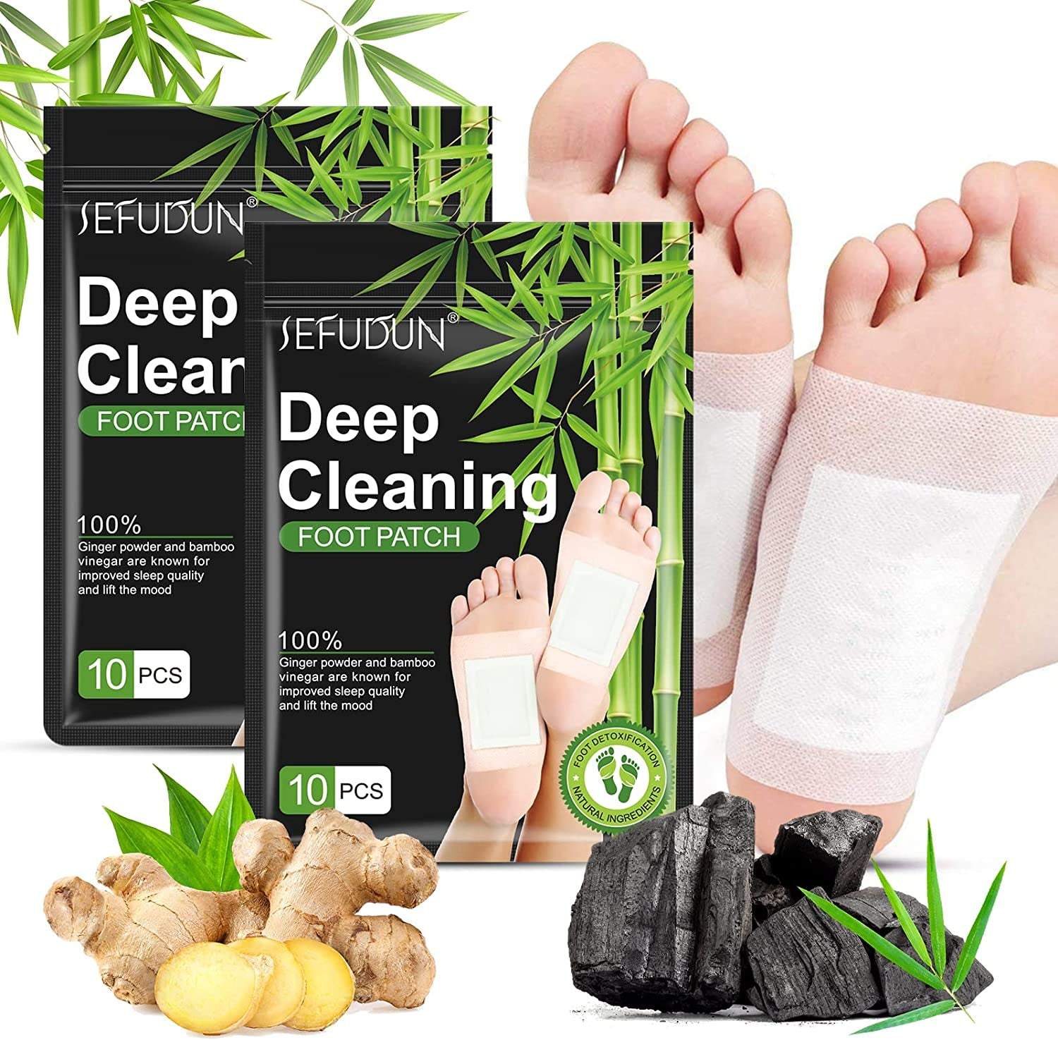 30PCS Detox Foot Pads, Deep Cleansing Foot Pads, Natural Ginger Powder👣【Natural Ingredients】: The main ingredients of Ginger Foot Pads - ginger powder, bamboo vinegar powder.
Customer Care : We hope our foot pads will help your health30PCS Detox Foot Pads, Deep Cleansing Foot Pads, Natural Ginger Powder Bamboo Vinegar Foot Patches